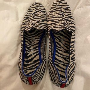 Excellent used condition zebra loafers